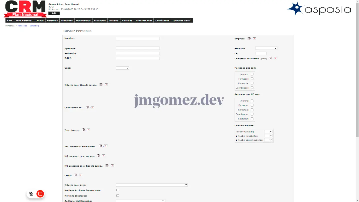 Foto de CRM Grupo Aspasia